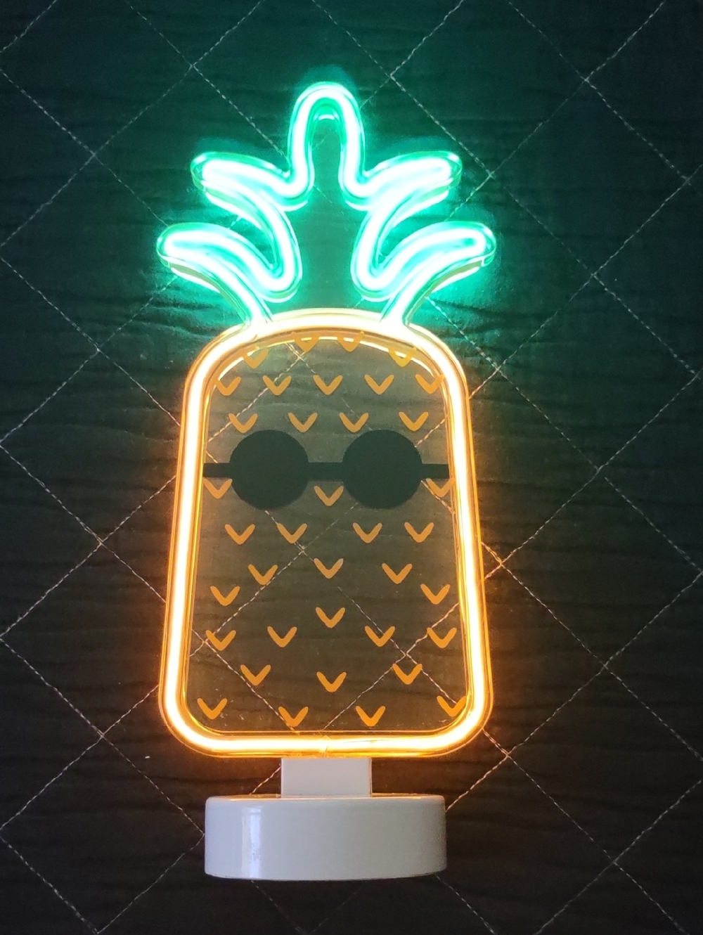 Neon Pineapple Sunglasses 😎 Table Light Battery Operated